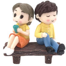 Аксессуары «сделай сам», длинная деревянная скамейка, миниатюрное украшение для кукольного домика, пластиковая игрушечная фигурка для девочек, сказочный сад 2024 - купить недорого