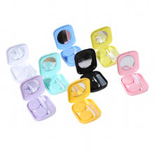 1 Pcs Pocket Portable Mini Contact Lens Case Easy Carry Make Up Beauty Pupil Storage Box Mirror Container Travel Kit Cute Style 2024 - buy cheap