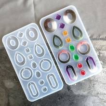 Crystal Epoxy Resin Mold Earrings Pendant Jewelry Crafts Casting Silicone Mould P0RF 2024 - buy cheap