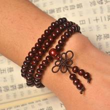 108 Beads 6mm Natural Sandalwood Buddhist Buddha Wood Prayer Bead Mala Unisex Men Bracelets & Bangles Jewelry 2024 - buy cheap