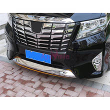 For Toyota Alphard  VELLFIRE 30 2016 2017 2018 Chrome Car Styling Front Grille Bumper Guard Kits Panel Auto Accessories 2024 - buy cheap