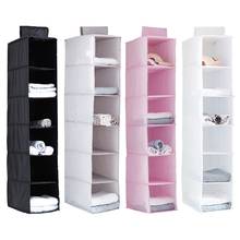 Foldable Hanging Wardrobe Organizer Holder Storage Bag Closet Shelf Cloth Hanger Rack 2024 - buy cheap