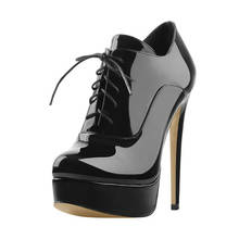 Женские кожаные ботильоны, на очень тонком высоком каблуке, на платформе, с круглым носком, размера плюс, сексуальная обувь для танцев 2024 - купить недорого