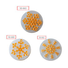 3D christmas decorations snowflake Lace chocolate Party DIY fondant baking cooking cake decorating tools silicone mold 2024 - buy cheap