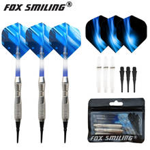 3PCS 18g Soft Tip Darts Professional With Fox Smiling Darts Accessories 6 Colors Dart Flights 2024 - buy cheap