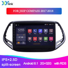 Sistema de navegação para autos, leitor multimídia, gps, rádio, estéreo, dvd, para jeep compass 2017-2018radio 2024 - compre barato