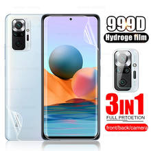 Película de hidrogel para Xiaomi Redmi Note 10 Pro, Protector de pantalla frontal + trasera, cristal no templado, para cámara 10 Pro 2024 - compra barato