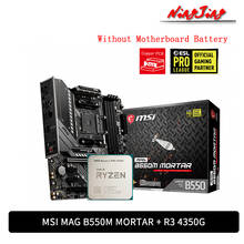 AMD Ryzen 3 4350G R3 4350G CPU + MSI MAG B550M MORTAR Motherboard Suit Socket AM4 All new but without cooler 2024 - buy cheap