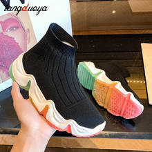 black sport shoes women Running Shoes rainbow platform Sneakers women Scarpe Donna Zapatillas De Mujer Deportiva sock sneakers 2024 - buy cheap