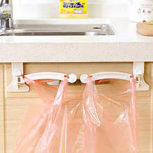 Kitchen Space Saving Cupboard Back Trash Bag Hook Rack Cabinet Door Garbage Bag Holder Hanging Frame Rubbish Bag Storage Stand 2024 - buy cheap