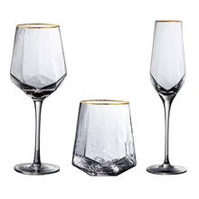 Gold, Hammered, Champagne Glasses, Wine Glasses, Goblet-Champagne Glass 2024 - buy cheap