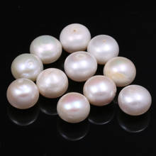 10Pcs Fashion Natural Freshwater Pearls Bead Pearl Perforated  Loose Beads For Jewelry Making DIY Stud Earrings Accessories 2024 - buy cheap