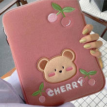 Funda con bonito oso para iPad pro, 11 pulgadas, 9,7, 10,2, 10,5 pulgadas, rosa, 12,9 pulgadas, chica coreana 2024 - compra barato