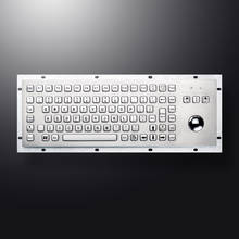 Quiosque industrial de metal ip65, teclado robusto usb de aço inoxidável com esfera para auto-serviço 2024 - compre barato