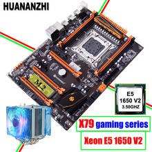 Computer hardware HUANANZHI deluxe X79 LGA2011 gaming motherboard with M.2 slot CPU Intel Xeon E5 1650 V2 3.5GHz with cooler 2024 - buy cheap