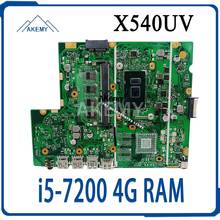 Placa base X540UV para portátil, placa base para For Asus X540U X540UA X540UV, placa base i5-7200 4G de RAM 2024 - compra barato
