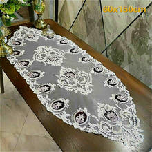 Luxury Vintage Lace Embroidered European Table Runner Flag Pad Classical Tablecloth Lunch Snack Coffee Cup Mat Camino De Mesa 2024 - buy cheap