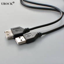 1 м USB кабель-удлинитель для супер Скорость USB 2,0 кабель мужского и женского пола для синхронизации данных USB 2,0 удлинитель шнур Удлинительный кабель 2024 - купить недорого