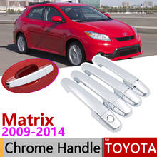 for Toyota Matrix E140 2009~2014 Chrome Door Handle Cover Car Accessories Stickers Trim Set of 4Door 2010 2011 2012 2013 2024 - buy cheap