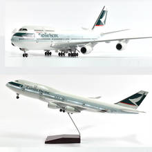 JASON TUTU 46cm Cathay Pacific Boeing 747 Plane Model Airplane Model Aircraft Model 1/160 Scale Diecast Resin Airplanes Planes 2024 - buy cheap