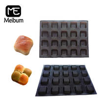 Meibum-Molde cuadrado para hornear pan de 20 cavidades, Baguette casera, Eclair, bandeja antiadherente para hornear, molde de silicona de fibra de vidrio poroso 2024 - compra barato