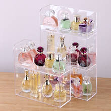 Clear Acrylic Large Capacity Perfume Display Rack Makeup Organizer Desktop Cosmetic Storage Box Makeup Organizer Jewelry Stand 2024 - buy cheap