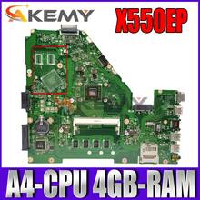 Akpadrão-placa-mãe para notebooks asus x550ea, f552ep f552e a552e, placa principal original com 4gb ram 2024 - compre barato