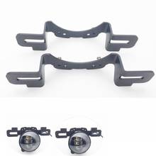 Marlaa 4 Inch LED Fog Light Mount Brackets Kit For 2013-2018 Jeep Wrangler Hard Rock Bumper Rubicon X