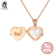 Orsa jóias forma do coração natural pérola colares para as mulheres colares rosa ouro 925 jóias de prata luxo pingentes presentes oeqn25 2024 - compre barato
