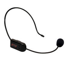 Headset fm sem fio, fone de ouvido performance, megafone rádio microfone para alto-falante 2024 - compre barato