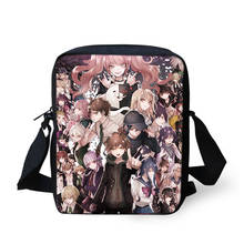 Fashion Women's Messenger Bags Danganronpa Cartoon Pattern Girls Cross Body Bag Hot Anime Design Girls Mini Flaps Purse Bags 2024 - buy cheap