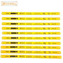 Escowell-hojas de sierra para metales, herramienta de mano con 30% de descuento, Flexible, HSS, bimetal, M42, 8% Cobalto, 12 "x1/2" (300mm de longitud), 5 piezas, 24TPI y 5 piezas, 18TPI 2024 - compra barato