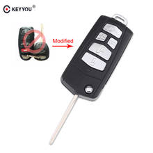 Раскладной чехол KEYYOU для автомобильного ключа, чехол для Hyundai для KIA, чехол для пульта дистанционного управления, 5 кнопок, авто брелок, модифицированный чехол для ключа 2024 - купить недорого