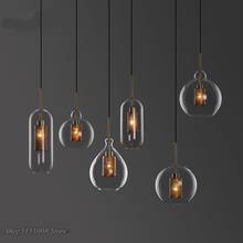 Nordic Luxury Copper Glass Pendant Light Modern Simple Creative Led Hanging Lamp Bedside Restaurant Cafe decor lighting fixtures 2024 - buy cheap
