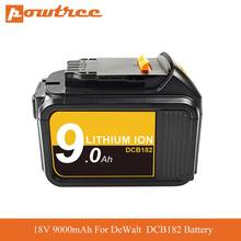 Baterias de energia para ferramentas dewalt, 18v, 9.0ah, substituição de baterias dcb18p, dcb200, d205, cbdcb204, dcb206, ferramentas de bateria 2024 - compre barato