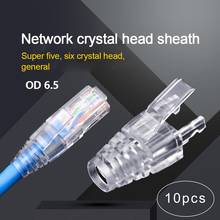 Capa de cabo de rede ethernet cat5e, capa protetora de conector para cabos cat5e de 10 peças 2024 - compre barato
