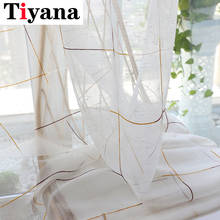 Modern Linen Tulle Curtains for Bedroom Living Room Kitchen Thick Voile Tulle Curtain Window Sheer Yarn Drapes Cortinas Rideaux 2024 - buy cheap