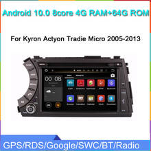 Rádio do carro de android 10 reprodutor de multimídia para ssangyong kyron actyon tradie kyron 2005-2013 carro áudio estéreo gps navi headunit 2024 - compre barato