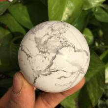 Шар из натуральной белой сосны, хрустальный шар, исцеляющий Шар Из Натурального Кристалла рейки в подарок 60 мм 2024 - купить недорого