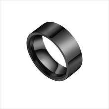 Модное обручальное кольцо VowBro черного и серебряного цвета для мужчин, обручальное кольцо из нержавеющей стали золотого цвета, ювелирные изделия в подарок 2024 - купить недорого