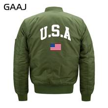 GAAJ-Chaqueta Bomber para hombre, abrigo informal cálido y grueso con estampado de la bandera de Estados Unidos y América, ropa de gran tamaño 6XL, 7XL, 8XL 2024 - compra barato
