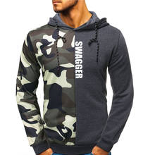 Mens Hoodies Sweatshirts 2021 New Casual Slim Full Sleeve Hoodie Sweatshirt Men Camouflage Printed Patchwork Hooded Pullover Men 2024 - buy cheap