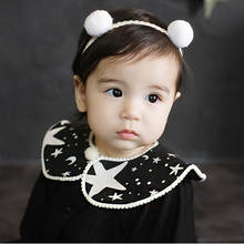 baby girl headbands fur ball lace hair band rabbits ears girls headwear hair accessories 2024 - buy cheap