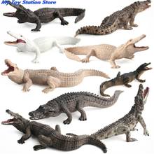 Figuras de acción de cocodrilo de alta calidad para niños, modelos de animales de simulación, Colección, regalo 2024 - compra barato