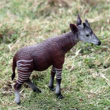 Estátua de acessórios de decoração de casa animal colecionável okapi 2024 - compre barato