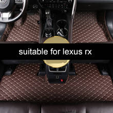 Lsrtw2017 Leather Car Floor Mats for Lexus Rx Rx330 Rx400h Rx350 Rx200t Rx300 Rx450h 2003-2020 2019 2018 2017 Rx430 Carpet Rug 2024 - compre barato