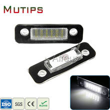 Mutips Car LED License Plate Lights 12V For Ford Mondeo MK2 Fiesta Fusion Accessories White SMD LED Number Plate Lamp Bulb Kit 2024 - buy cheap