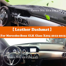 Suede Leather Dashmat Car-Styling Dashboard Cover Pad Sunshade Accessories For Mercedes Benz GLK X204 GLK280 GLK300 GLK350 220 2024 - buy cheap