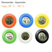Mini termômetro e higrômetro digital, termômetro e higrômetro, medidor de temperatura com sensor para teste de geladeira e congelador,-50 a + 70 c, para casa, automóveis, 20% de desconto 2024 - compre barato
