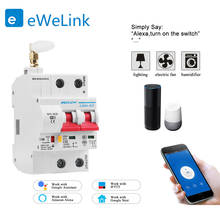Ewelink-interruptor com controle remoto, 2p, wi-fi, disjuntor din, compatível com alexa e google home, smart home 2024 - compre barato